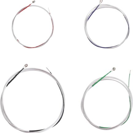4pcs Universal String Set for Cello String  Steel Core Nickel Plated Winding Accessories with Ball Head for 4/4 3/4 1/2 1/4 Cello