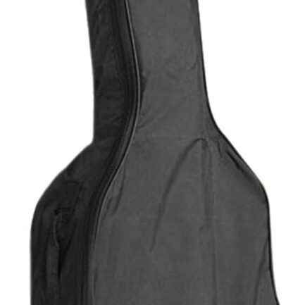 Water-resistant 39 Inch Guitar Bag One Pocket Acoustic Gig Bag Single Adjustable Shoulder Strap Durable Guitar Cover Case Zippered Guitar Storage Bag for Dust-proof Transport Carry Travel, Black