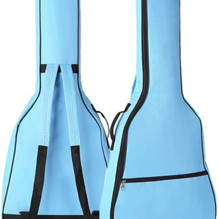 Guitar Bag, 40/41inch Electric Guitar Bag Multi-color Waterproof 600D Oxford Fabric Guitar Case with Dual Adjustable Shoulders Strap (Blue, 40/41inch)