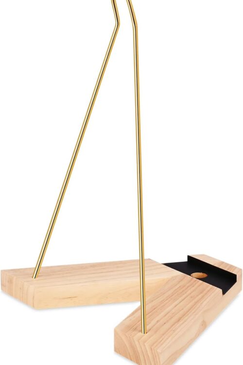 Electric Guitar Stand Bass Stand Wooden Floor Stand For Bass And Electric Guitar Minimalism Removable And Collapsible Oak Holder Stand Gifts Can Use for Guitar and Skateboard