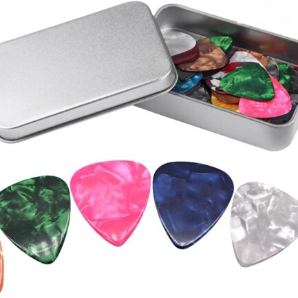 Guitar Picks 32pcs, Guitar Plectrums For Your Electric, Acoustic, or Bass Guitar 0.46 0.71 0.96 1.2mm