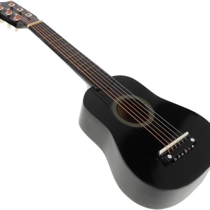 Kids Guitar 21 Inch Acoustic Guitar Classical Acoustic Guitar Small Size Portable Wooden Guitar for Children Beginner Adult Teen(Nero)