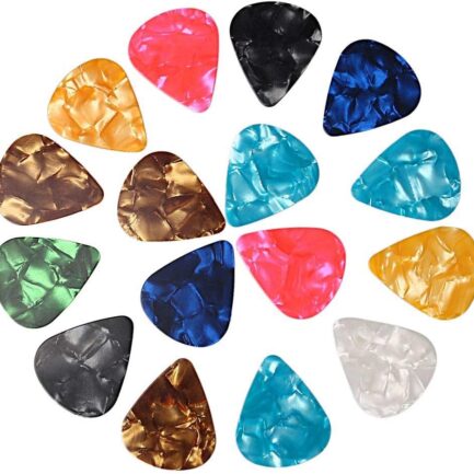 60 PCS Guitar Picks, 3 Different Thickness Abstract Art Colorful Celluloid Guitar Pick Plectrums For Bass, Electric, Acoustic Guitars Includes 0.46mm, 0.71mm, 0.96mm(Color Random)