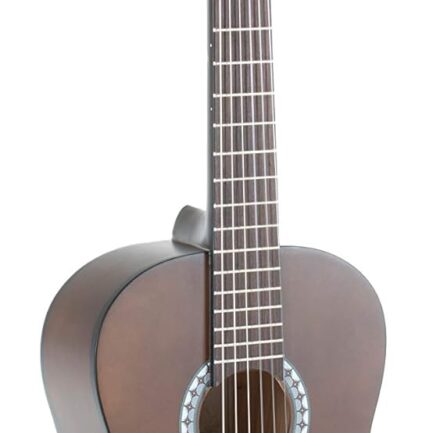 Classical Guitar  1/2, children's guitar (ideal for 7-9 year olds, nickel silver frets, chrome-plated tuners, lime and pakka wood, scale length: 530 mm, nut width: 45 mm), walnut