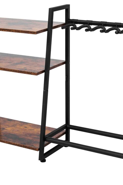 Multi-Guitar Amp Stand - 4 to 6 Guitar Rack, Adjustable, Finish Friendly Floor Stand
