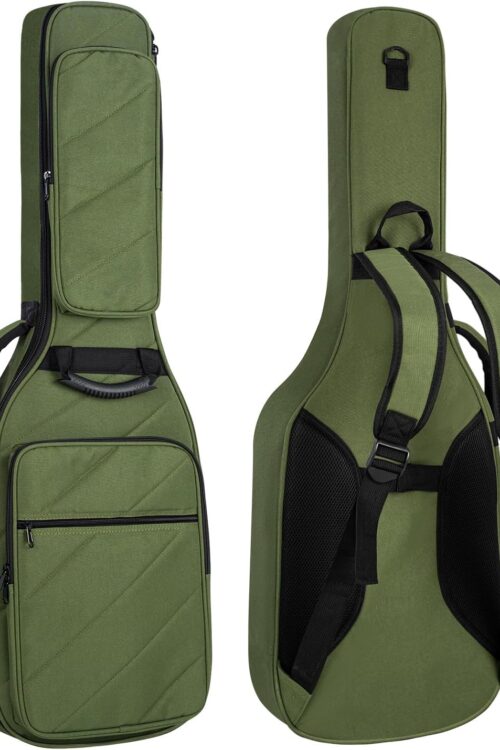 Guitar Bag Electric Case Reinforced 0.7 In Thick Sponge Soft Padded Guitar Case with 3 Pockets Electric Guitar Gig Bag, Neck Cradle,Back Hanger Loop for 39 Electric Guitars