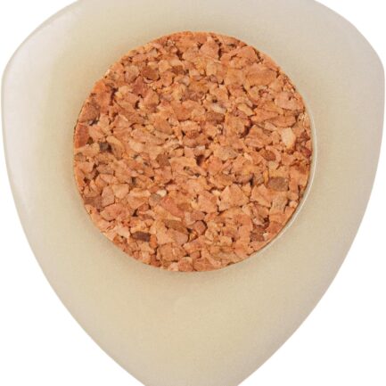Handcrafted  Guitar Picks with Embedded Cork Grip – Four Pack – Warm Tone for Acoustic & Electric Guitars, 2.5 mm Heavy Gauge Thickness, Unique Jewelry-Like Design
